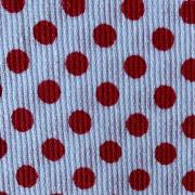 pois rouge fond blanc